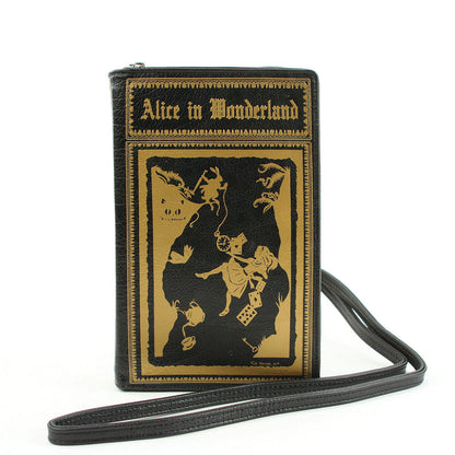 Alice In Wonderland Book Handbag - BLACK-0