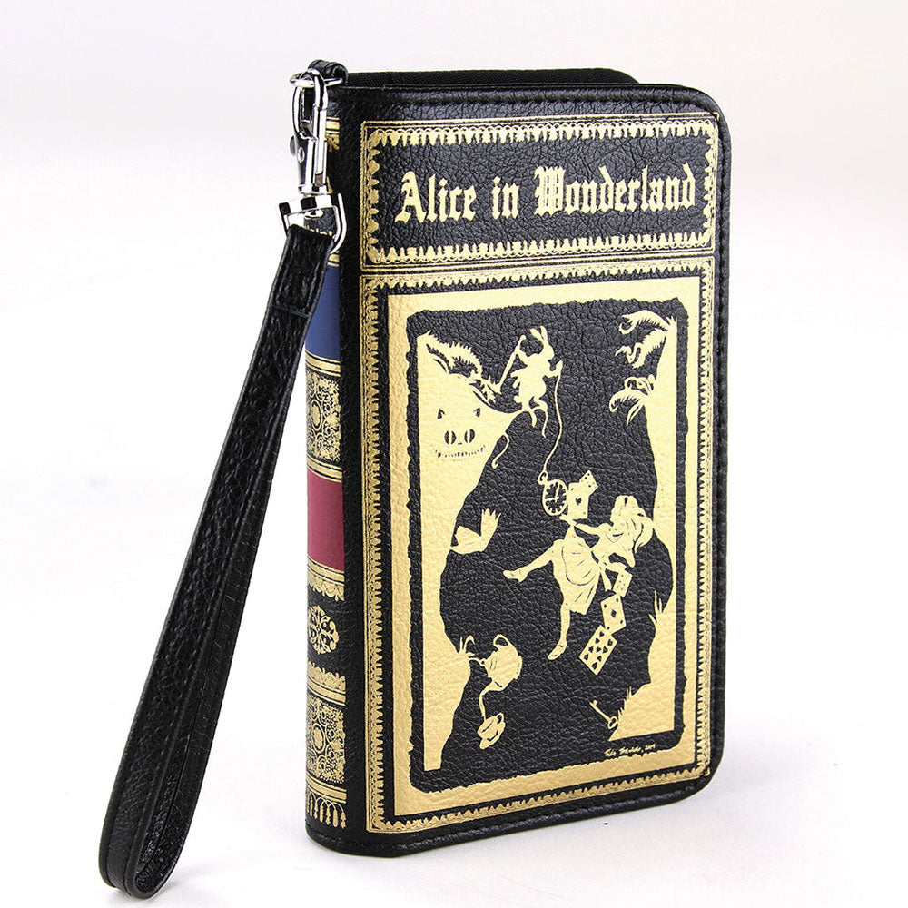 Alice In Wonderland Book Wallet Wristlet-1