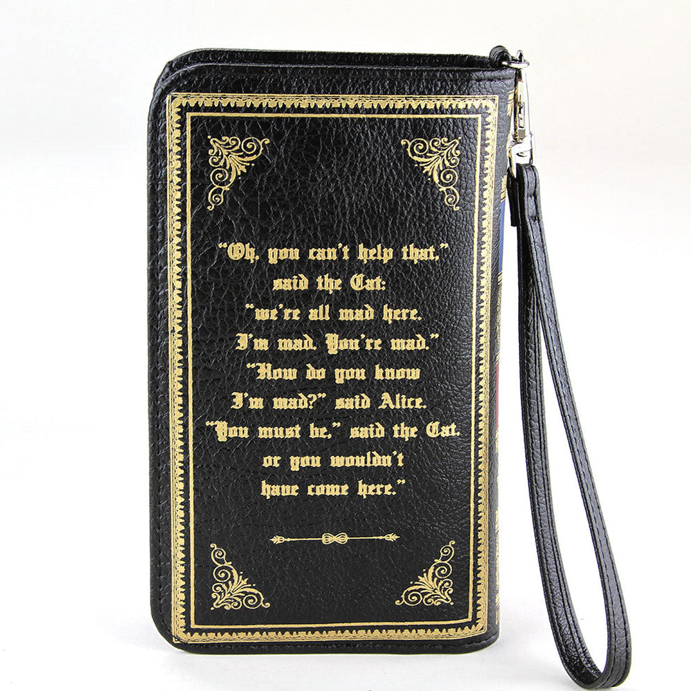 Alice In Wonderland Book Wallet Wristlet-2