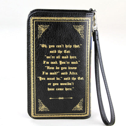 Alice In Wonderland Book Wallet Wristlet-2