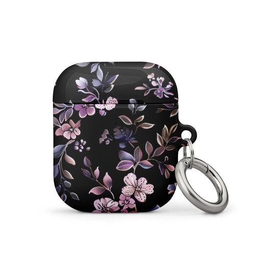 Black Floral Case for AirPods-0