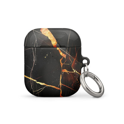 Black Marble Case for AirPods-0
