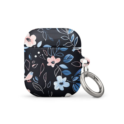 Blue Flowers Case for AirPods-4