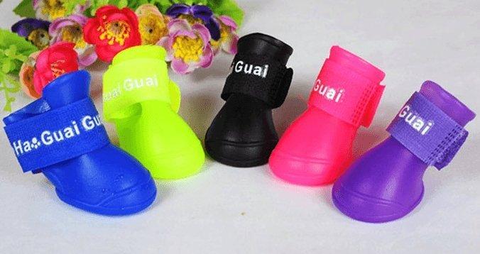 All-Weather Waterproof Dog Rain Shoes-5