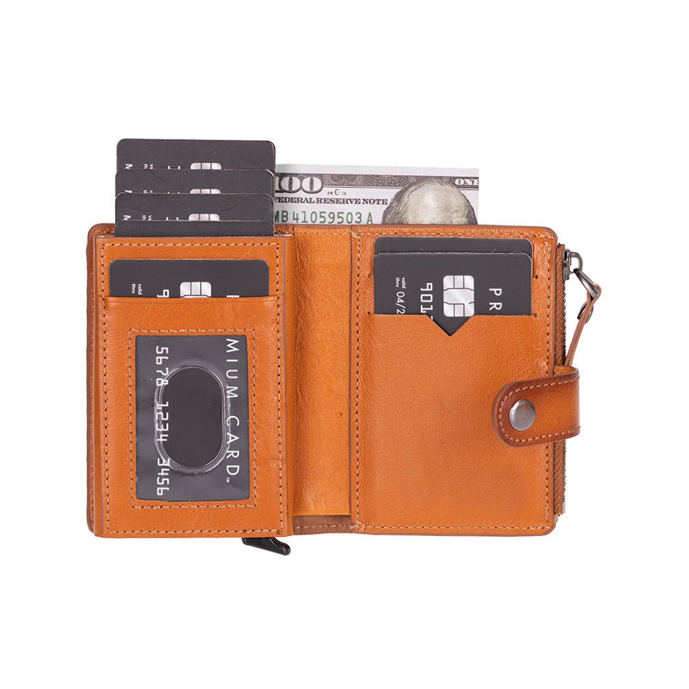 Andalusia Genuine Leather Pop-Up Cardholder with RFID Protection-0