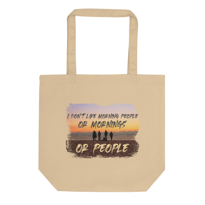 Anti-Morning People Sunset Organic Tote Bag-1