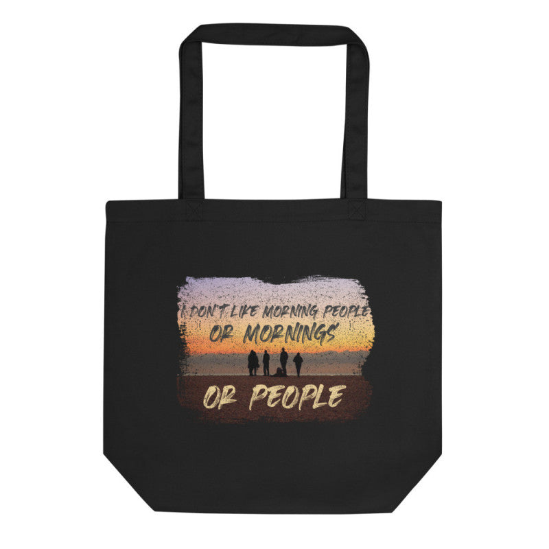 Anti-Morning People Sunset Organic Tote Bag-0