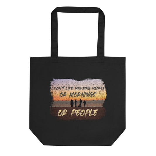 Anti-Morning People Sunset Organic Tote Bag-0