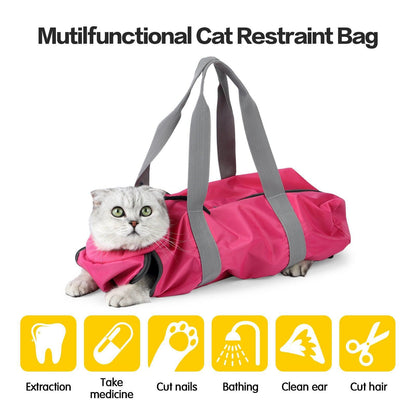 Anti-Scratch And Bite Cat Travel Bag With Double Lining - Stylish And Secure Pet Carrier-2