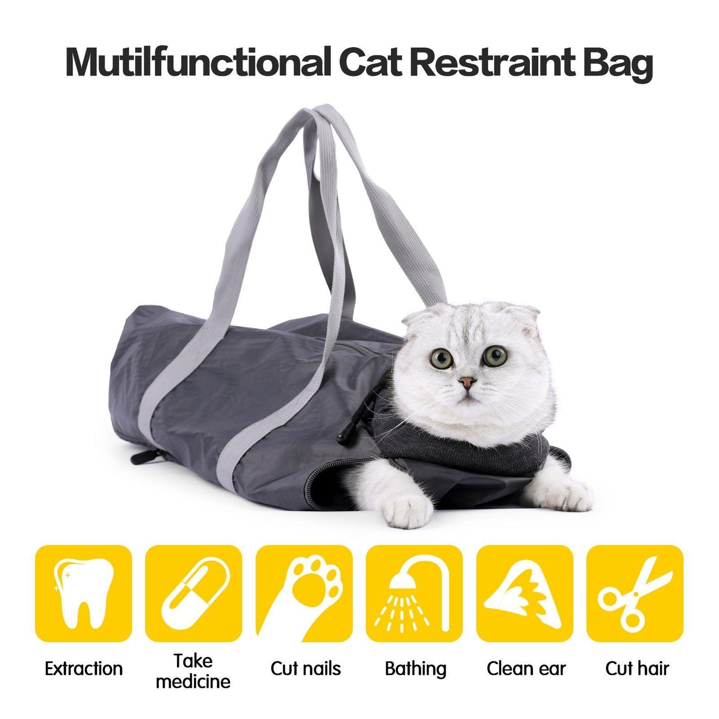 Anti-Scratch And Bite Cat Travel Bag With Double Lining - Stylish And Secure Pet Carrier-5
