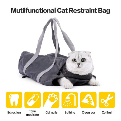 Anti-Scratch And Bite Cat Travel Bag With Double Lining - Stylish And Secure Pet Carrier-5