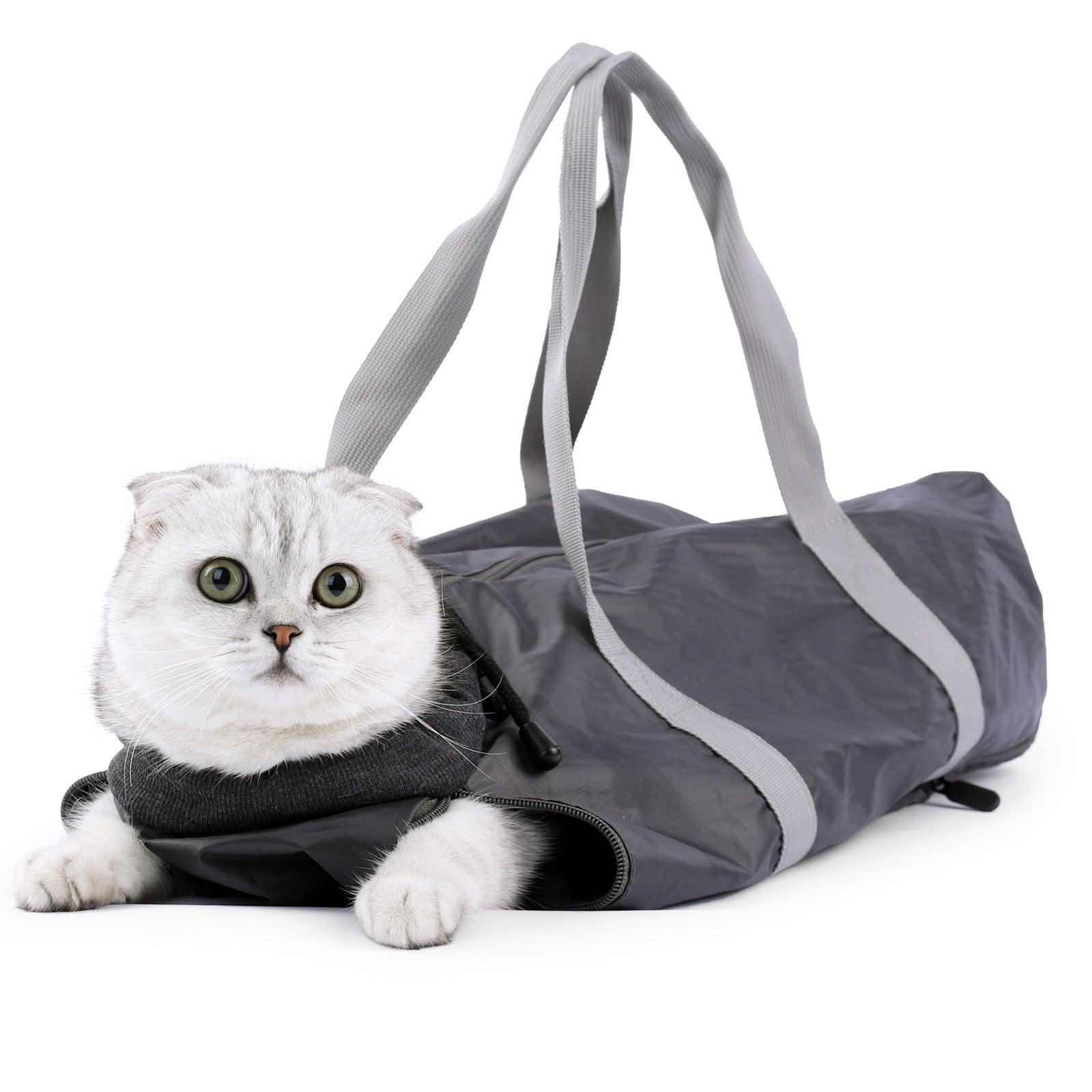 Anti-Scratch And Bite Cat Travel Bag With Double Lining - Stylish And Secure Pet Carrier-1