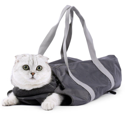 Anti-Scratch And Bite Cat Travel Bag With Double Lining - Stylish And Secure Pet Carrier-1
