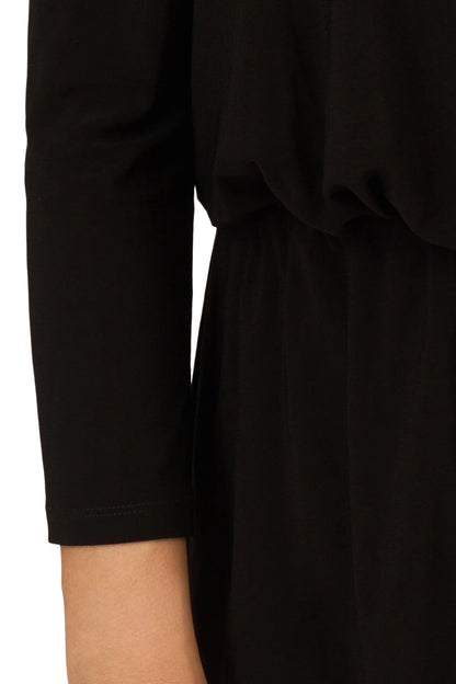 Adrianna Papell Off The Shoulder 3/4 Sleeve with Feaher Accents - Wholesale-2