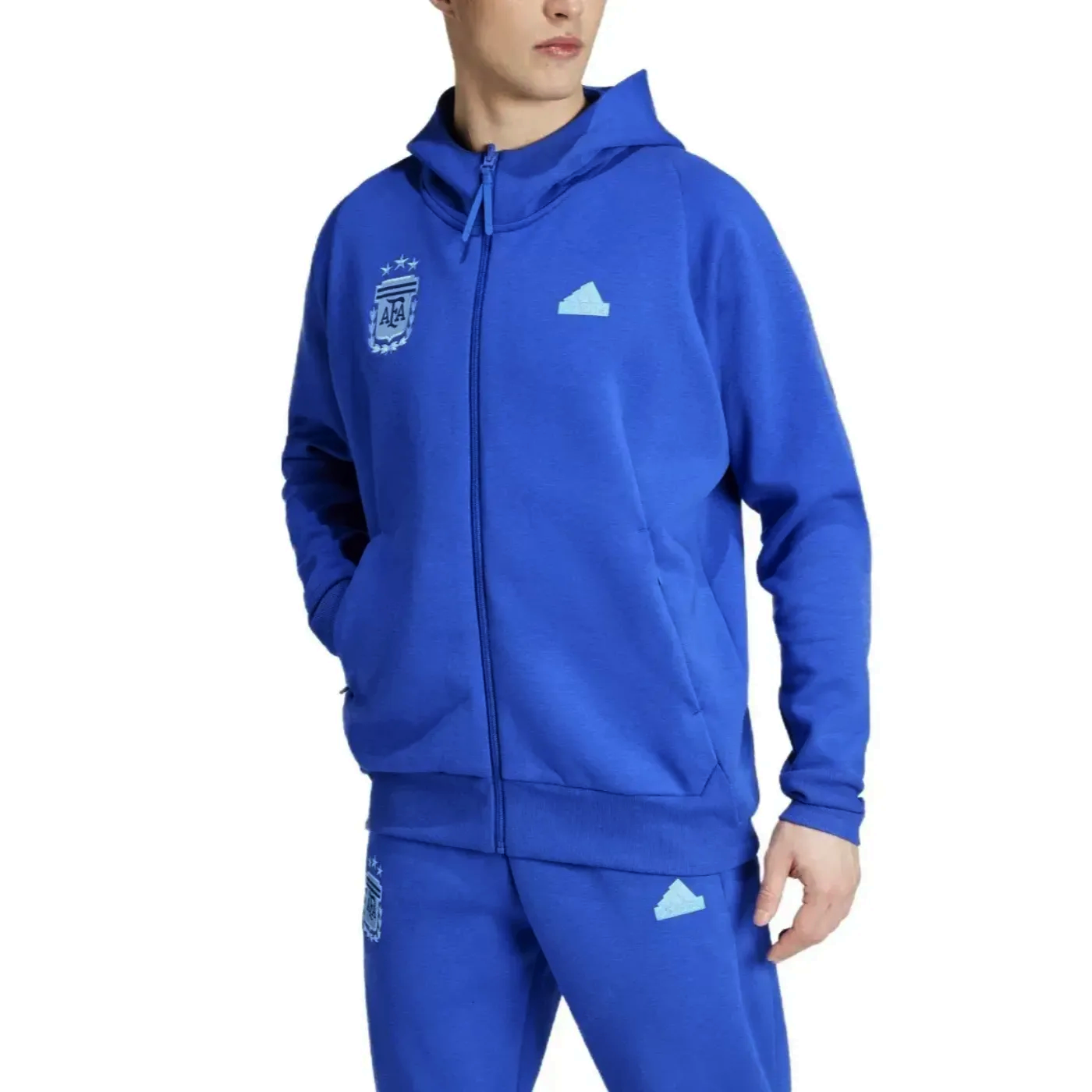 Argentina Casual Travel hooded presentation tracksuit 2024/25 - Adidas-1