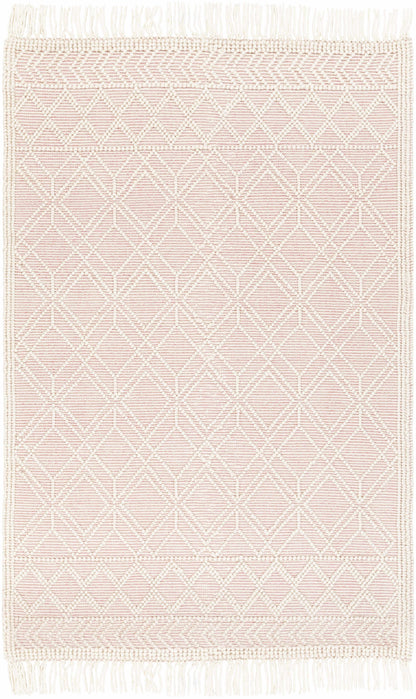 Ramsbury Soft Pink Wool Rug-1
