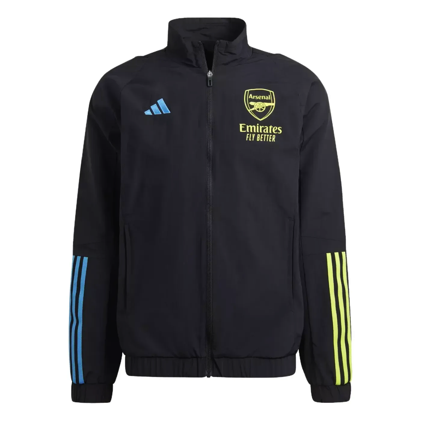 Arsenal FC black presentation Soccer tracksuit 2023/24 - Adidas-5