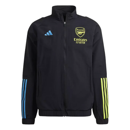 Arsenal FC black presentation Soccer tracksuit 2023/24 - Adidas-5