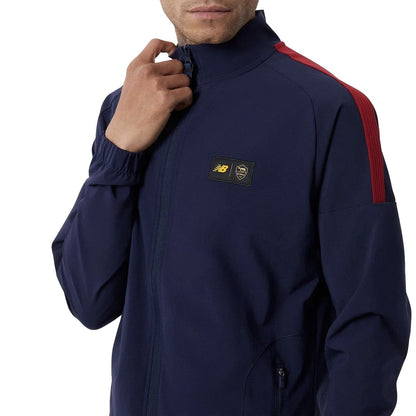 AS Roma navy presentation Soccer tracksuit 2022/23 - New Balance-1