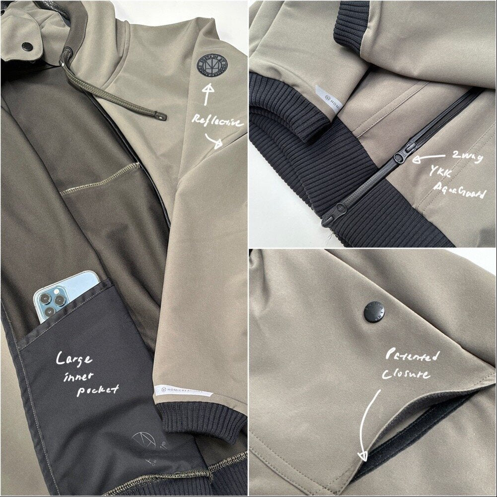 HOMI TheHood Tech Hoodie - fully zipped hoodie-2