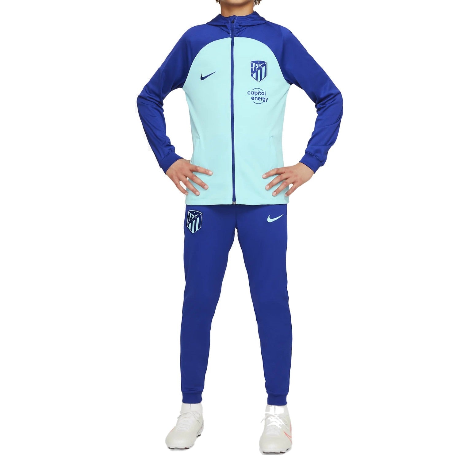 Kids - Atletico Madrid hooded presentation Soccer tracksuit 2022/23 - Nike-2