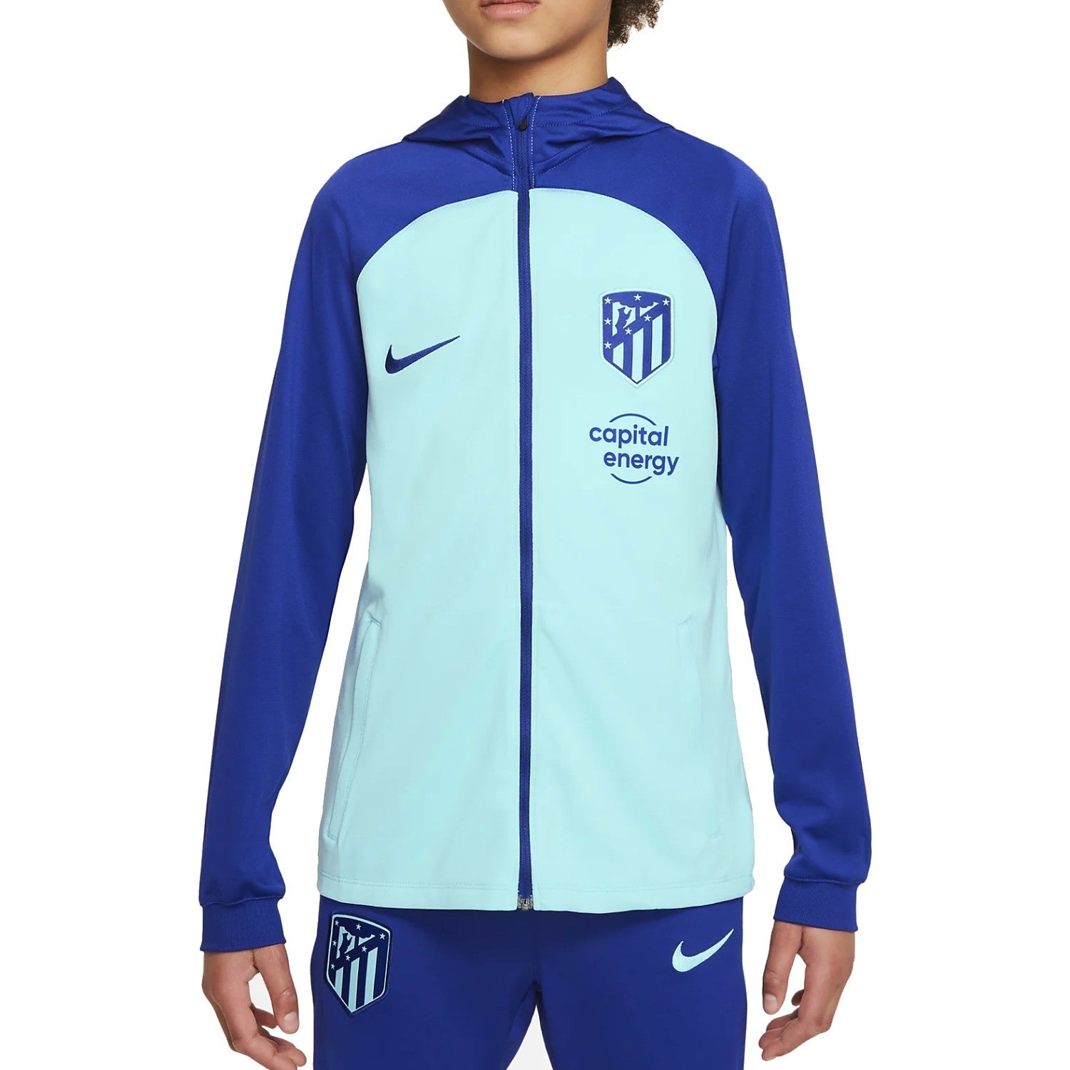 Kids - Atletico Madrid hooded presentation Soccer tracksuit 2022/23 - Nike-0