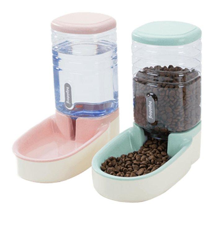 Automatic Pet Feeder And Drinking Fountain Combo-1