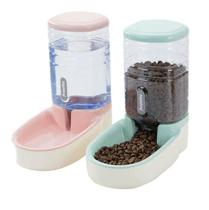 Automatic Pet Feeder And Drinking Fountain Combo-1