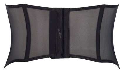 Sheer Lace-Up Waist Cincher Axami Peanut Tarte-3