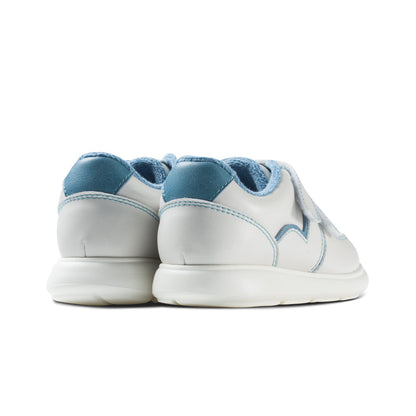 Azure Blue Lightweight Fleece Lined Kids Sneakers-2