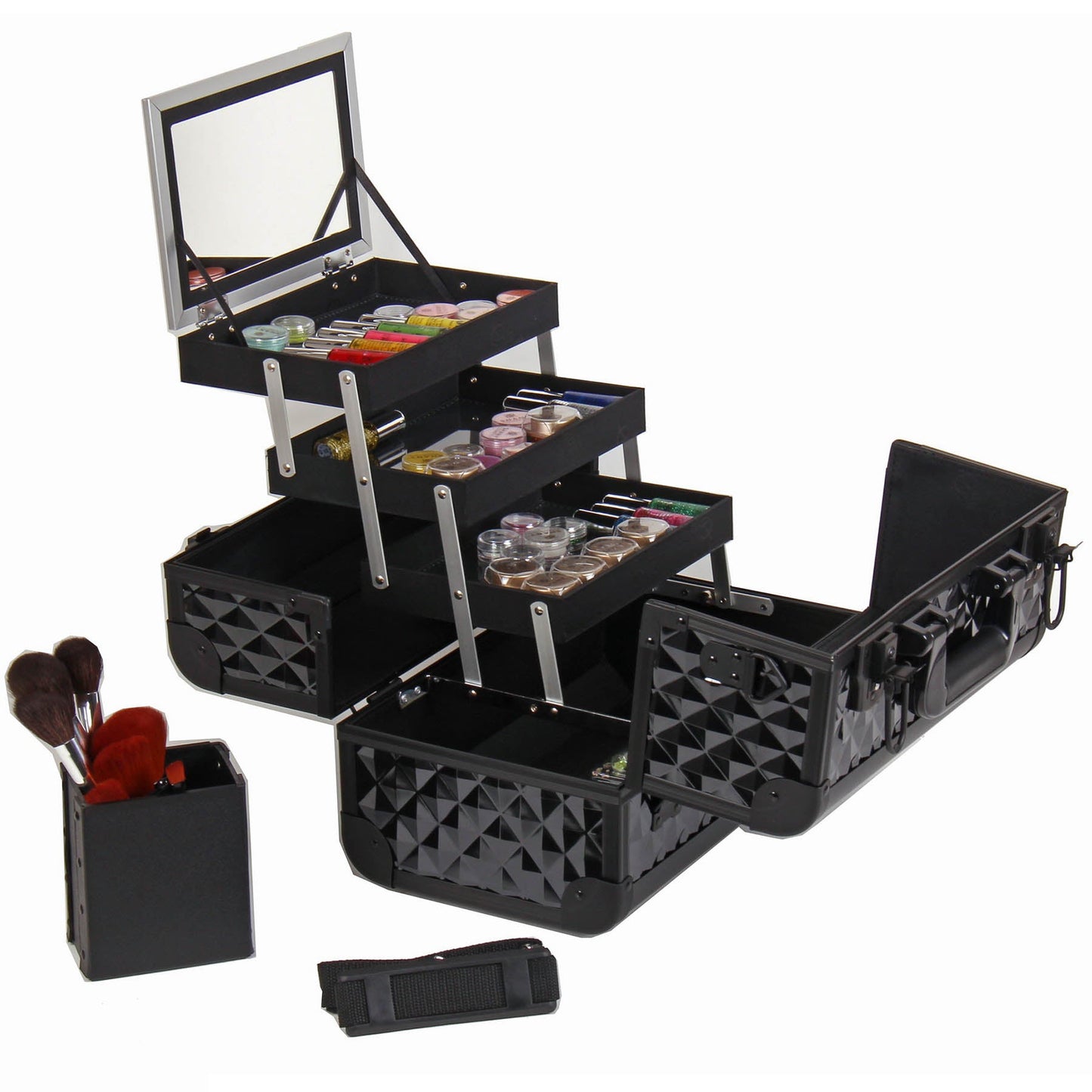Fantasy Collection Makeup Artists Cosmetics Train Case-3