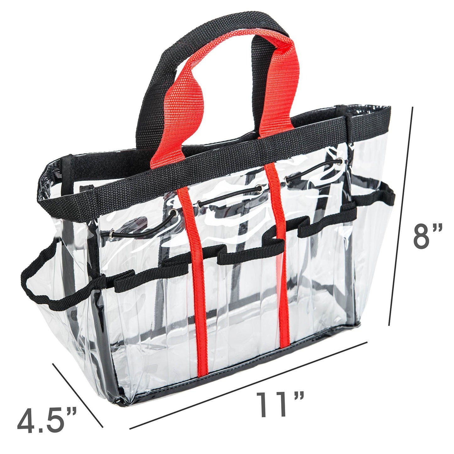 Clear Travel Makeup Bag - Cosmetics Organizer - Ready Set-3