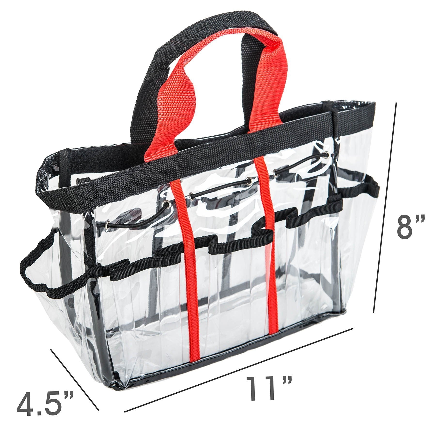 Clear Travel Makeup Bag - Cosmetics Organizer - Ready Set-3