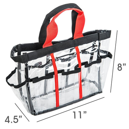 Clear Travel Makeup Bag - Cosmetics Organizer - Ready Set-3