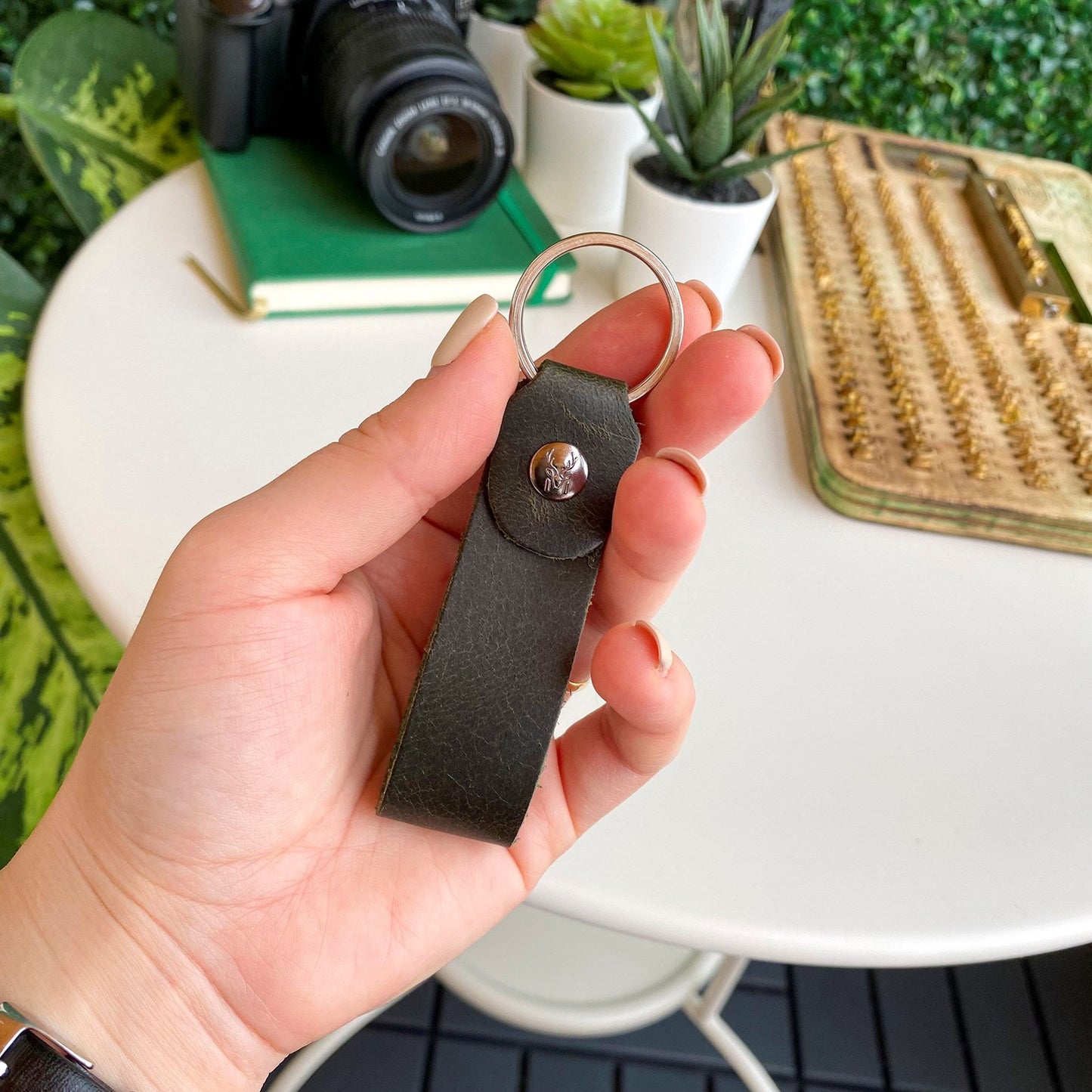 Artena - Genuine Leather Compact Keychain-0