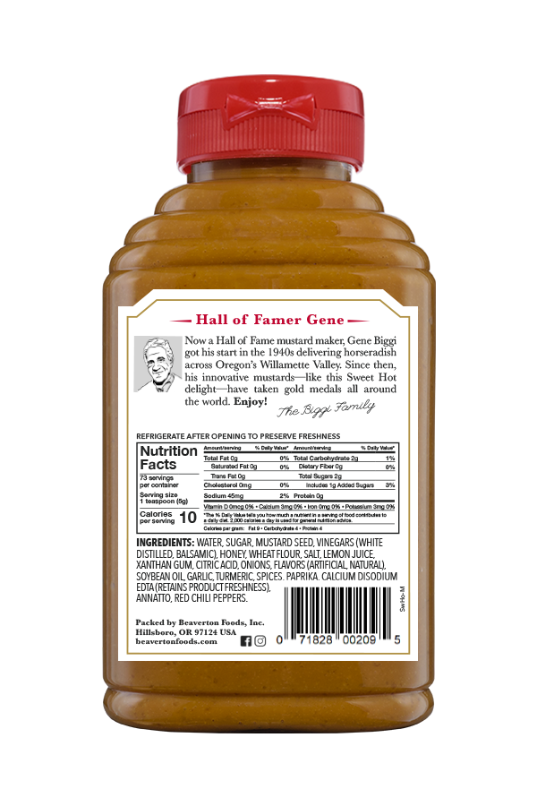 Beaver Sweet Hot Mustard (6x13Oz)-1