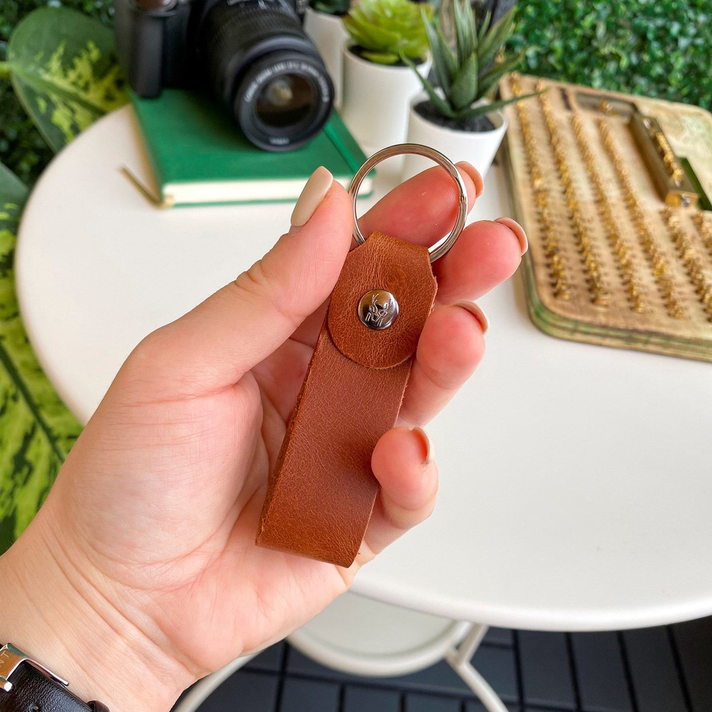 Artena - Genuine Leather Compact Keychain-1