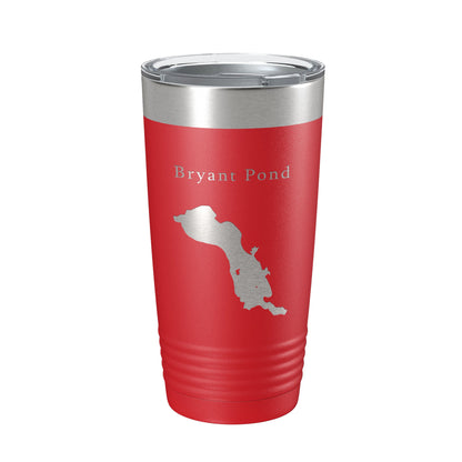 Bryant Pond Lake Christopher Map Tumbler Travel Mug Insulated Laser Engraved Coffee Cup Maine 20 oz-10