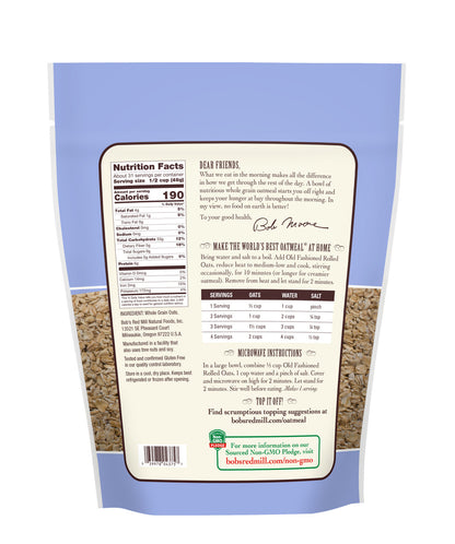 BOBS OLD FASH ROLLED OAT ( 4 X 52 OZ   )-1