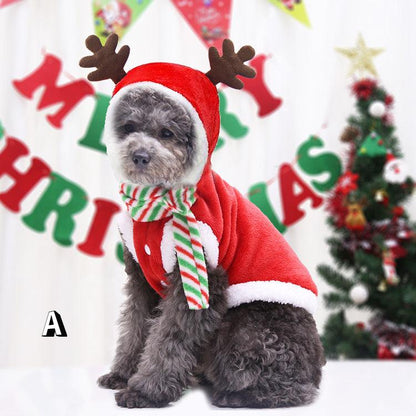 Festive Feline Christmas Cat Costume-7