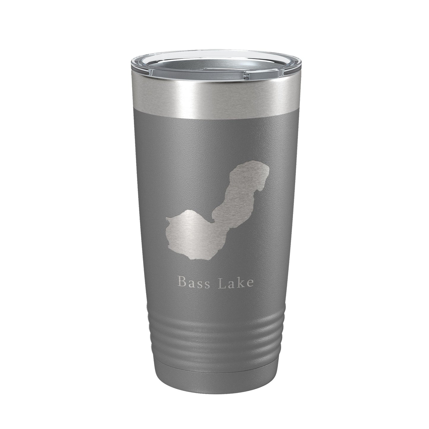 Bass Lake Map Tumbler Travel Mug Insulated Laser Engraved Coffee Cup Indiana 20 oz-16