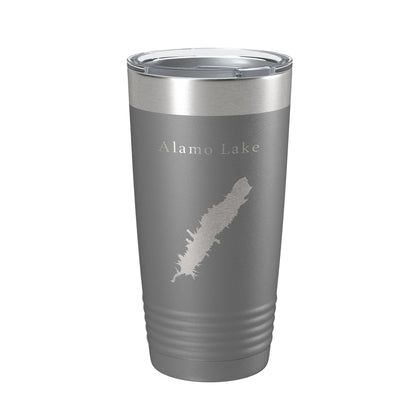 Alamo Lake Map Tumbler Travel Mug Insulated Laser Engraved Coffee Cup Arizona 20 oz-16