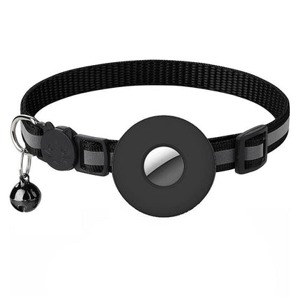 Reflective Adjustable Anti-Lost Pet Collar With Airtag Compatibility-3