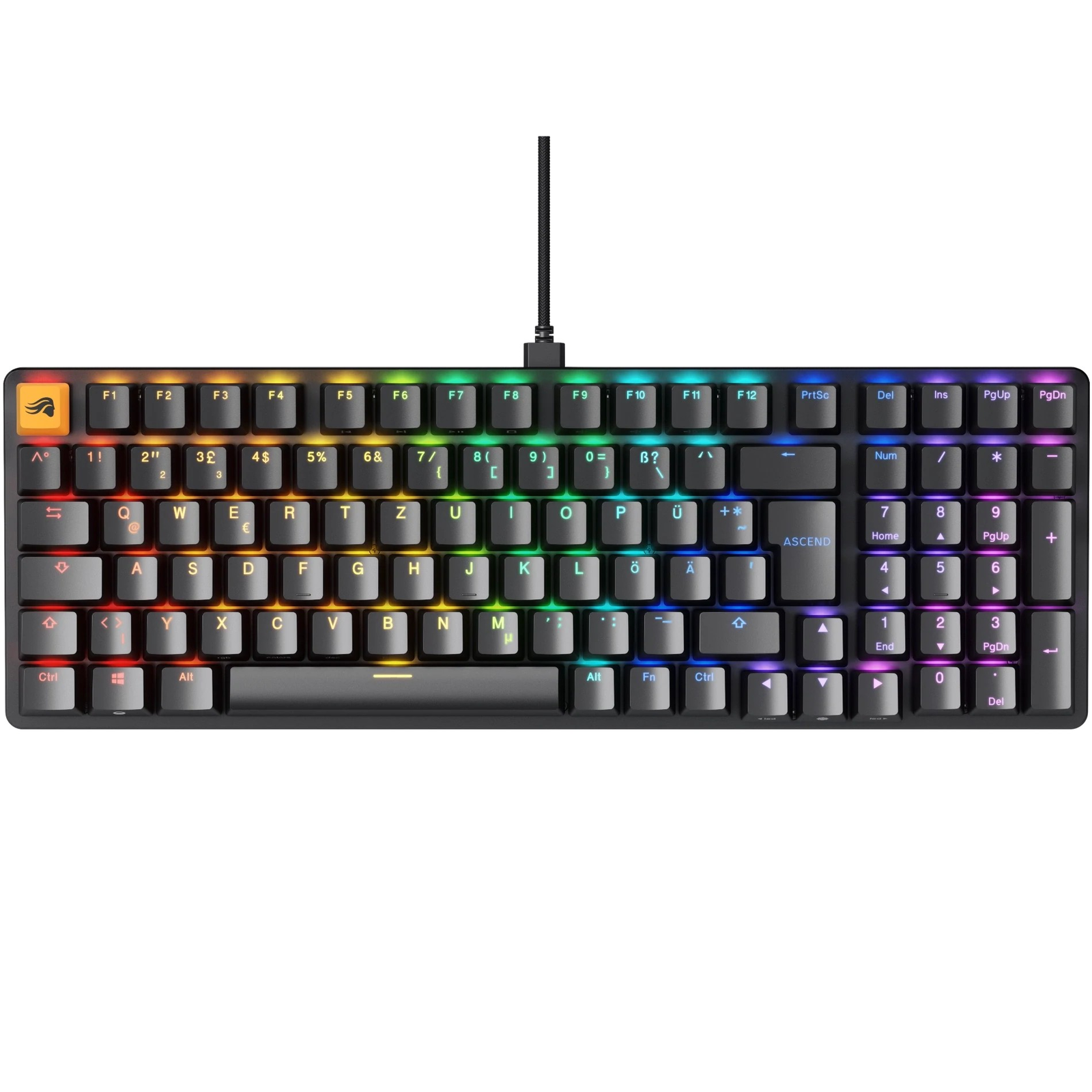 Billentyűzet Glorious GMMK 2 Full-Size Fox Switch DE-kiosztás Fekete (GLO-GMMK2-96-FOX-ISO-B-DE)-0