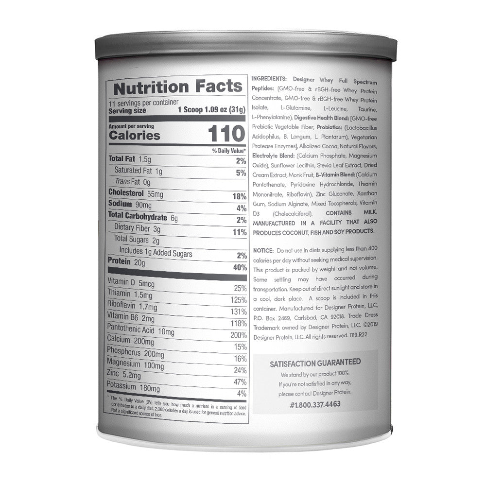 Designer Whey Grmt Chocolate Protein Powder (1x12OZ )-1