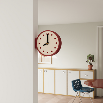 Corner View Double-Sided Clock-2
