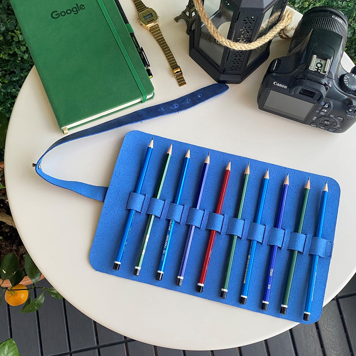 Helsinki - Genuine Leather Large Pen & Pencil Case-1