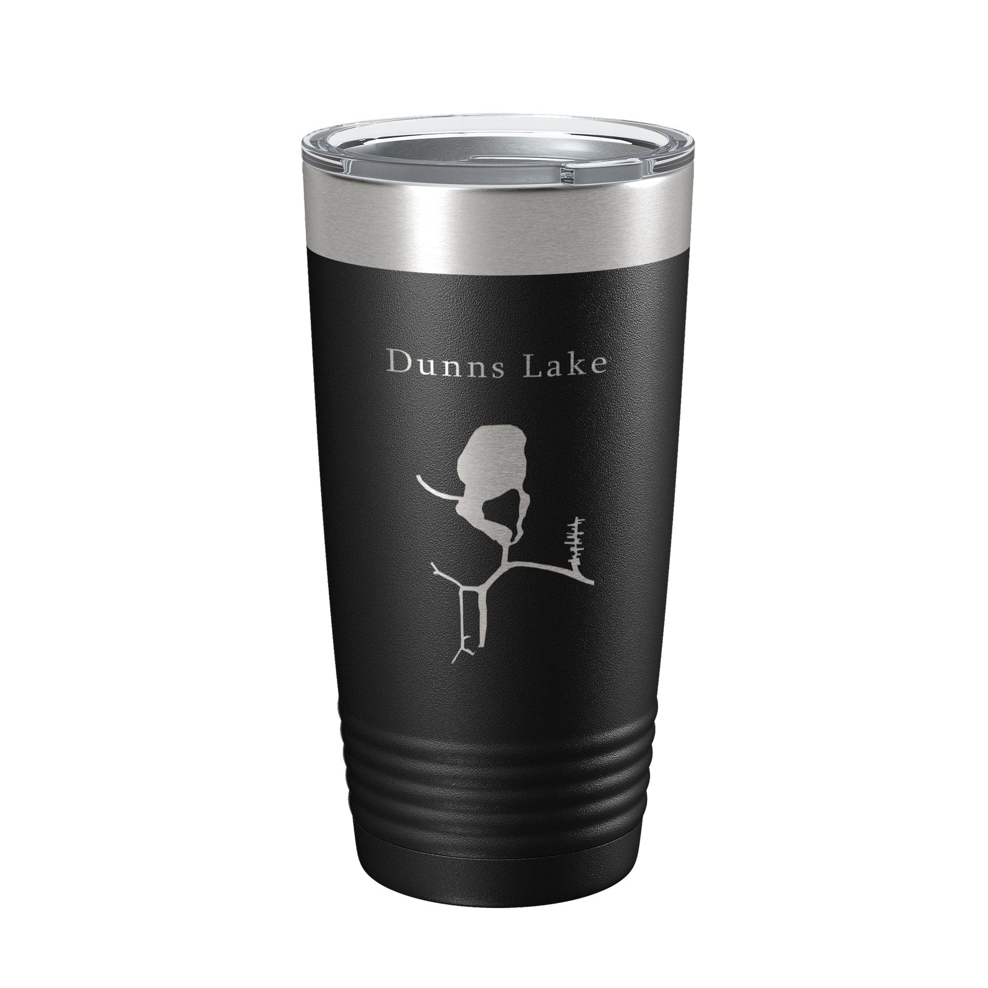 Dunns Lake Map Tumbler Travel Mug Insulated Laser Engraved Coffee Cup Illinois 20 oz-0