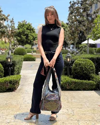 Kathmandu Collection Butterfly Design Hobo Bag-4