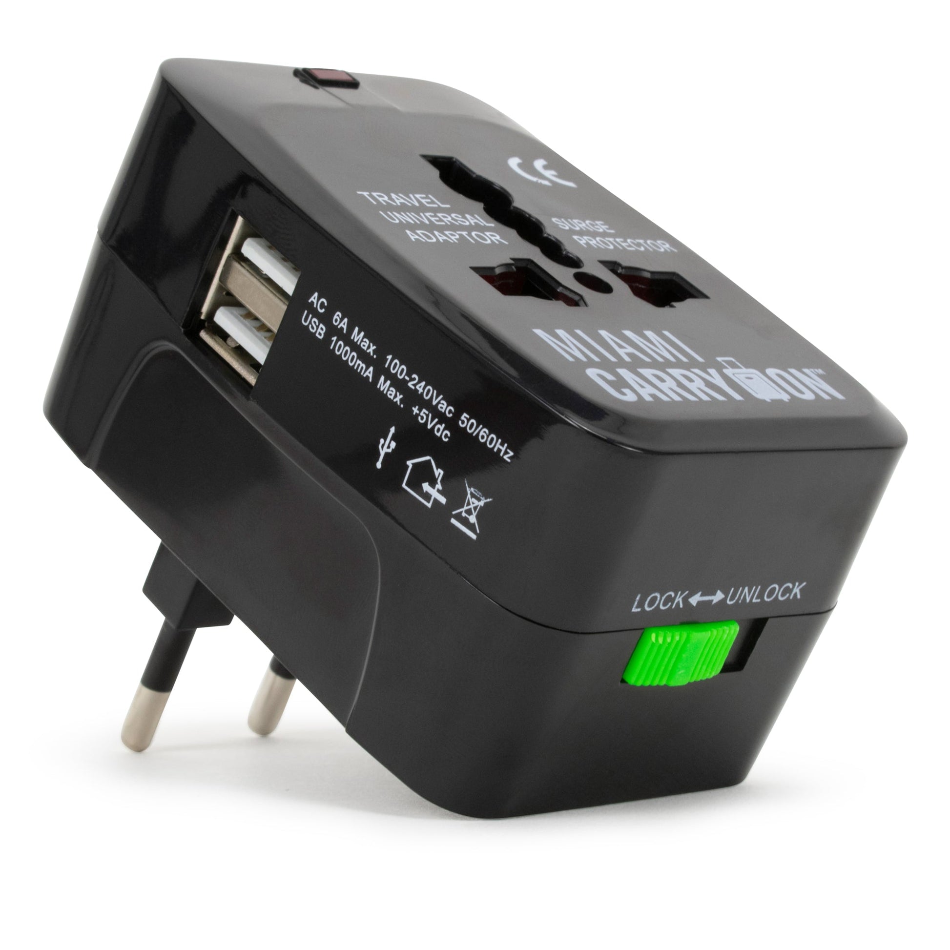 International Travel Adapter with USB Ports-0